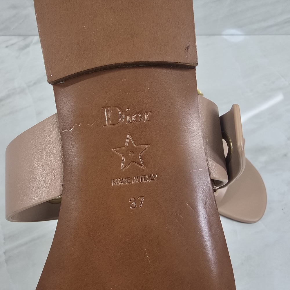 Christian Dior Sandals with Gold Buckle - Picture 9 of 9
